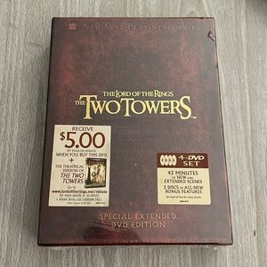 The Lord Of The Rings The Two Towers Special Extended Edition DVD